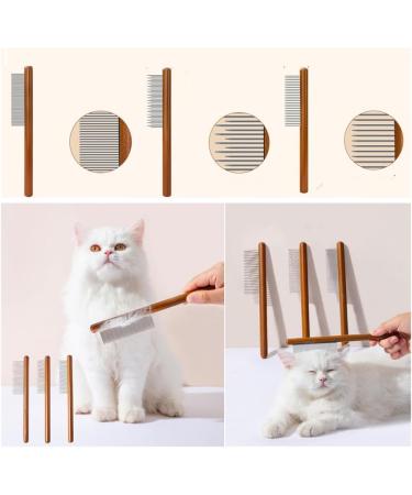 Cat Brush 3 Pcs Solid Wood Pet Comb Grooming Tool Dog Flea Comb Pet Combs Suitable for Cats Dogs Rabbits and Other Pets Grooming Long Hair Hair Cleaning and Flea Cleaning - Buy Online on SooperMarket.com