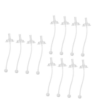 Ibasenice 12 STK Wasser Spier reusable silicone straws.Straw Cup Converter Compatible Bottle Feeding.Straw Sippy Cup Conversion Kit pebble gel baby milk cup transparentx3stk 1 piece (1 Pack)