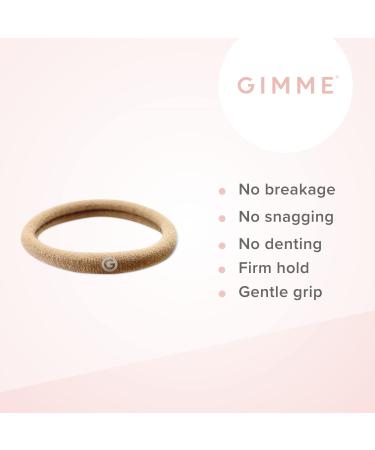 Gimme Beauty Extra Fine Hair Ties Blondie - Seamless Microfiber Elastics (12 Count) - Gentle All Day Hold for Women & Men - Buy Online on SooperMarket.com