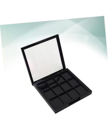 WOONEKY 4 Pcs 12 Empty Eyeshadow Dish Makeup Pallets for Women Travel Eyeshadow Highlight Empty Makeup Black - Buy Online on SooperMarket.com