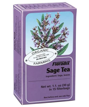 Floradix Organic Sage Herbal Tea 15 Bags