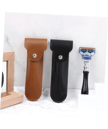 Beavorty 5-St Razor Storage Case | Leather Travel Bag for Shaving - Perfect Razor Cover & Container - Buy Online on SooperMarket.com