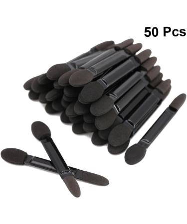 Baluue 150 Pcs Women Eyeshadow Brush Eye Shadow Applicator Double-end Eyeshadow Brushes Face Sponge Black - Buy Online on SooperMarket.com