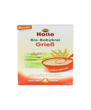 Holle Organic Baby Porridge Semolina 250 g 250 g (1 pack)