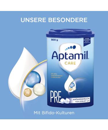Aptamil Care PRE Infant Milk Powder - 800g | DHA Lactose Only Palm Oil Free - Baby Food from Birth - Buy Online on SooperMarket.com