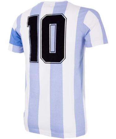 Copa Unisex Kids Argentina Capitano T-Shirt - Round Neck Size 164 White - International Shipping Available - Buy Online on SooperMarket.com