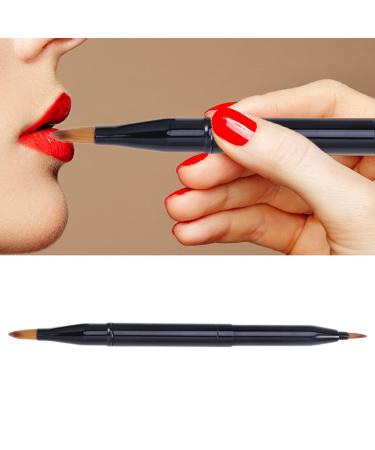 3pcs Black Lip Brush Applicator Set | Medium Lipstick Makeup Tool Kit - Perfect for Precision Application - Buy Online on SooperMarket.com