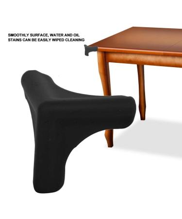Edge Corner Protectors Guards Silicone Smooth Soft Children Safety Cushions Triangle Shape for Wood Glass Steel Ceramics Surface 4Pcs Black - Buy Online on SooperMarket.com