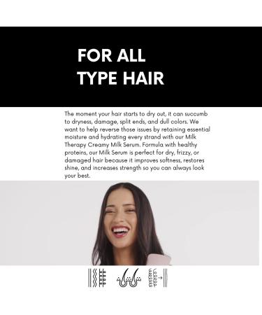 Morfose Milk Therapy Serum - Nourishes & Protects Hair | Silkier Shinier Stronger | Split-End Healing | 100 ml - Buy Online on SooperMarket.com