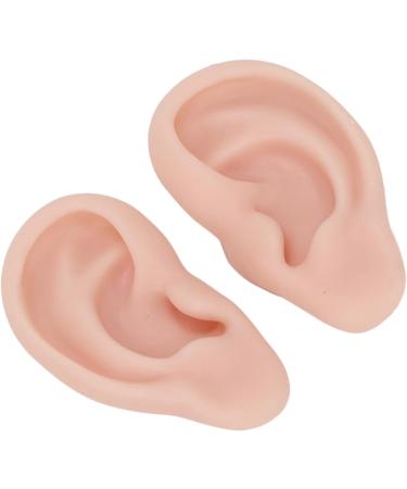 Flexible & Reusable Silicone Ear Model - 1 Pair Medium Skin Color for Ear Piercing Practice - Buy Online on SooperMarket.com