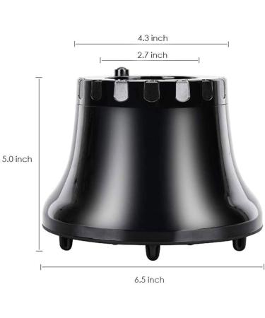 Universal Hair Diffuser Attachment for Curly Hair - Fits Hair Dryers D-1.4 to 2.6 inch - Adjustable & Adaptable - Ideal for Wavy, Thick, Natural Hair - Salon Quality (Black) - Buy Online on SooperMarket.com