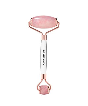 BeautyBio Quartz Roller Pure Sustainably harvested Brazilian Rose Quartz Face Eye & Body Roller