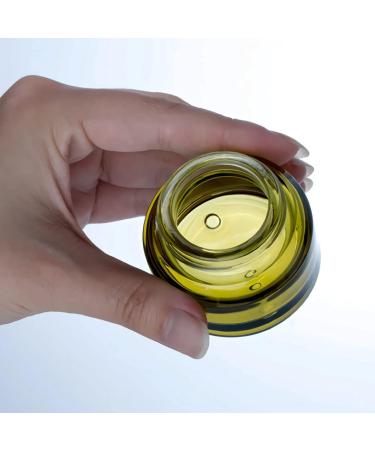 Zeoabsy 12-Pack 15ml Green Glass Cream Jars with Screw Caps & Spatulas - Perfect for Cosmetics Gels and Ointments - Buy Online on SooperMarket.com