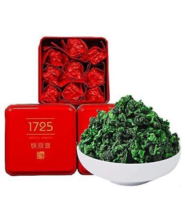 3.9oz Anxi Tie Guan Yin Oolong Tea Loose Leaf - Chinese Tea Leaves Tieguanyin Iron Goddess of Mercy - Fujian High Mountain Wu Long Green Tea Ti Kuan Yin 110g