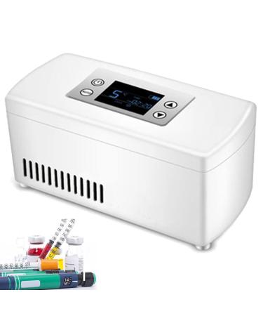 Portable Insulin Cooler Box Outdoor Insulin Refrigerated Box Small Travel Box for Medication Temperature Controllable for Diabetes Drugs and Growth Hormone