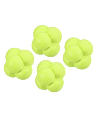PATIKIL Bounce Reaction Balls Coordination Training Ball Agility Trainer, TPR High Difficulty, for Speed Reflex Yellow