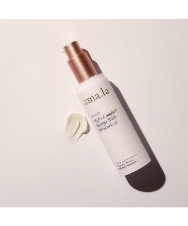 Amala Hydro Comfort Omega-Rich Moisturizer - Anti-Aging Natural Cream with Vitamin F & Hemp Seed Oil | 50ml - Buy Online on SooperMarket.com