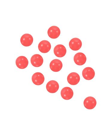 PATIKIL 200pcs 3mm Fishing Beads Plastic Glowing Fishing Lure Round Red