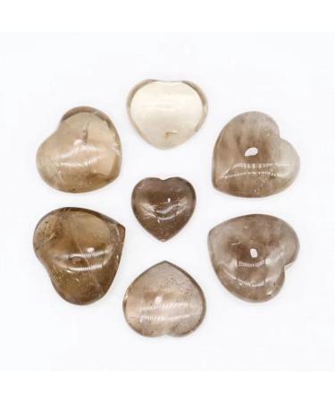 1pc 40mm Natural Crystal Stones Dark Smoky Quartz Heart Beautiful Natural Crystal Stone ERTEYIN - Buy Online on SooperMarket.com