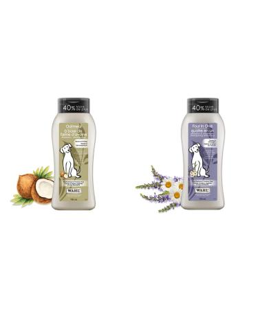 Wahl Canada Dog Oatmeal Shampoo (58322) + Four in One Dog Shampoo & Conditioner (58318) Shampoo + Conditioner Blue