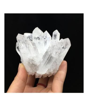 Gift Natural Beautiful White Crystal Cluster Quartz Raw Ore Home Decor Crafts Ornaments Specimens for Healing Crystals (Size : 600-700g)