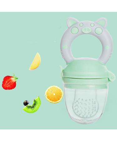 Buy Pack of 2 Baby Food Dispenser Pacifiers - Soft Silicone for Babies 4 Months+ - Blue & Green - Buy Online on SooperMarket.com
