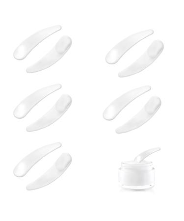 10 pieces Scoop for cream patula spatula cosmetics make -up bent spatula mini cosmetic spatula cosmetics spatula small cosmetics mask scoop cream spatula stirring spatula cosmetics for mask washing gel