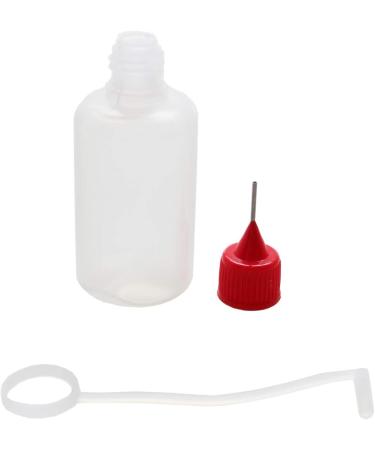 30 Pcs Precision Tip Applicator Bottles Set for DIY Quilling Craft and Acrylic Painting - 1oz Translucent Bottles with Colored Tips and Mini Funnels - Buy Online on SooperMarket.com