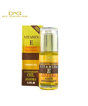 Vitamin E Oil (1.3 Fl Oz) - Intensive Cosmetic Treatment with Jojoba Aloe Vera Argan & Glycerin | Buy Internationally - Buy Online on SooperMarket.com