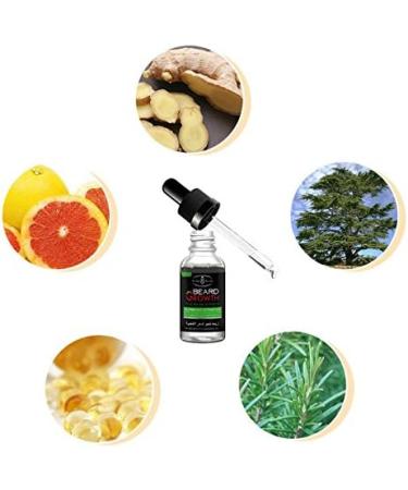 Delaman Fast Beard Growth Essential Oil - 30ml Liquid Nutrition for Men's Facial Whiskers - Buy Online on SooperMarket.com
