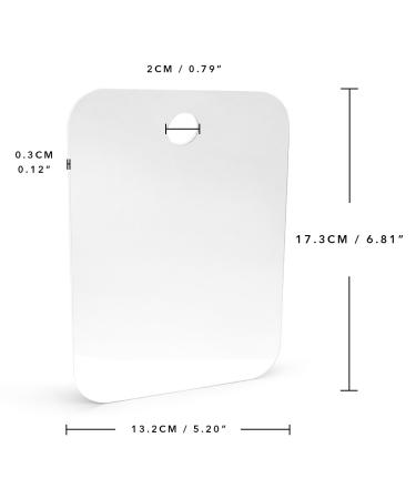 QSHAVE Fogless Shower Mirror - Large Size with Suction and Adhesive Hooks - Buy Online on SooperMarket.com