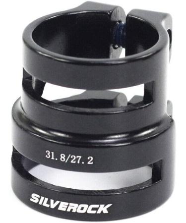 Silverock CNC Dual Size Seatpost Clamp 27.2/31.8mm & 31.6/34.9mm - Black Color for Carbon Post - Buy Online on SooperMarket.com