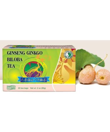 Dr Chen Ginseng Root Green Tea with Ginkgo Biloba Traditional Natural Herbal Blend 20 Teabags - Buy Online on SooperMarket.com