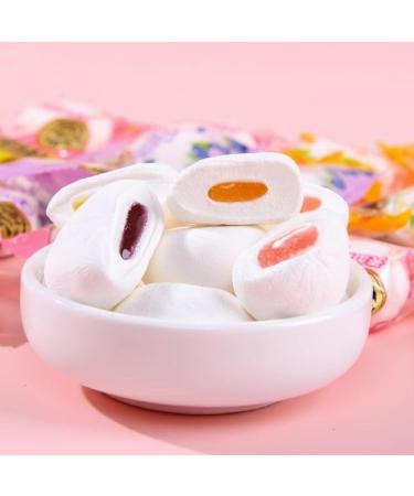 Fruit filled cotton candy fruit sugar peach&orange flavor delicious jam gummies sweet snacks New Year soft candy gift pack desserts casual snacks dim sum (Blueberry flavor 1560g(about 192pcs)) Blueberry flavor 1560g(about 192pcs) - Buy Online on SooperMarket.com