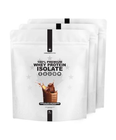 Canadian Protein 100% Whey Isolate 29g of Protein | 6 kg of Chocolate Milkshake Flavoured Protein Powder Rich in BCAA Amino Acids