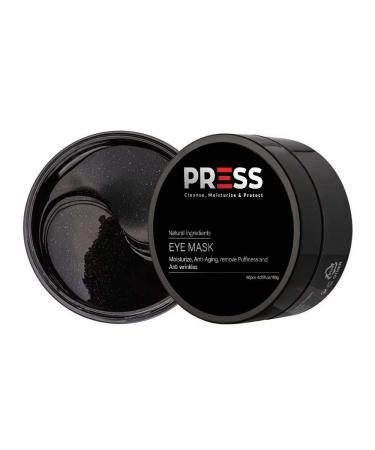 PRESS SKINCARE Under Eye Mask Patches 30 Pairs | Eye Masks for Dark Circles and Puffiness with Collagen Hyaluronic Acid & Black Pearl Reduces Dark Circles Under eye Bags Wrinkles