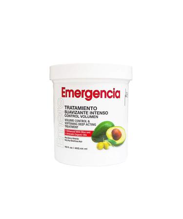 Emergencia Volume Control and Softening Deep Acting Treatment for Extra Smoothness and Shine Enhanced with Olive and Avocado Organic Oils 8 oz.