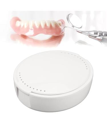 Portable Prosthesis Swimming Case & Cup Holder | Ideal for Seniors | Soaking Container & Storage Solution (White) - Buy Online on SooperMarket.com