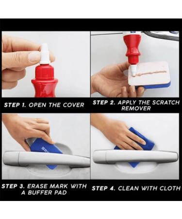 Scratch Repair Wax for Car Professional Car Paint Scratch Repair Agent Car Wax Scratch Remover Car Scratch Repair Wax with Wipe & Spong (3PCS) - Buy Online on SooperMarket.com