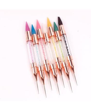 Rhinestone Picker Dotting Pen - Dual Ended Diamond Painting Wax Pencil & Crystal Nail Tool - Pink Nail Dotting Pen for Precision Crafting - Buy Online on SooperMarket.com
