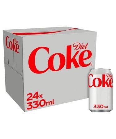 Diet Coke 24-Pack - 330ml Cans | Crisp and Sugar-Free Elixir for a Refreshing Lifestyle | Stay Hydrated with Every Sip | Sugar-Free Indulgence | Timeless Refreshment