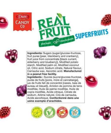 Realfruit Dare Gummies Superfruits 180 gram (Pack of 9) - Buy Online on SooperMarket.com