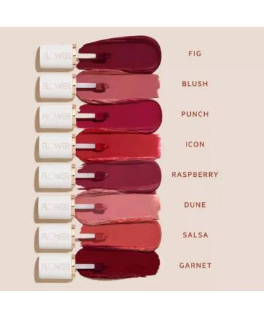 FLOWER BEAUTY Perfect Pout Lip Color by Drew Barrymore - Soft Matte Liquid Lipstick in Garnet | Comfortable & Lightweight International Shipping - Buy Online on SooperMarket.com