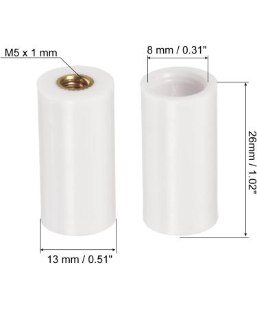 13mm PATIKIL Pool Cue Ferrules Snooker Billiard Cue Tips Screw-on White Tips - Buy Online on SooperMarket.com