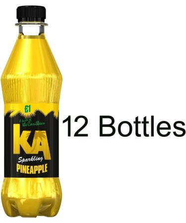 12 x Sparkling Pineapple 500ml - Sparkling Pineapple Flavour Soft Drink With Sugar and Sweeteners - Buy Online on SooperMarket.com