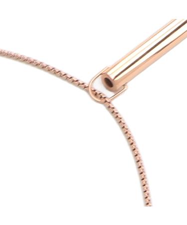 Mindful Breathing Necklace Skin Friendly Stress Relief Mindful Necklace Titanium Steel for Women for Daily Wear Rose Gold - Buy Online on SooperMarket.com