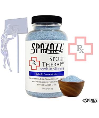 Spazazz SPZ-607 RX Sport Therapy Rebuild Crystals 19 oz | Container for Muscle Recovery - Buy Online on SooperMarket.com