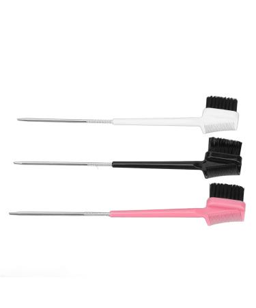 3pcs Eyebrow Brush Comb Multifunctional Makeup Double Sided Eyelash Eyebrow Tail Comb Professional Grooming Tool for Separating Lashes Eliminating Mascara Clumps Grooming and Shaping Brow