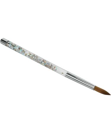 Fivetwofive 2Pc Rose Gold Kolinsky Sable Acrylic Nail Brush with Liquid Flow Glitter Nail Art Brush for Nail Art Tool 12 - Buy Online on SooperMarket.com
