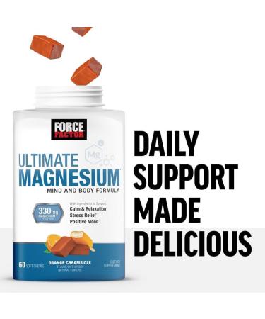 Orange Creamsicle Magnesium Soft Chews for Sleep, Stress Relief, and Relaxation - Buy Online on SooperMarket.com